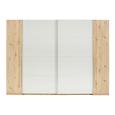 Schwebetürenschrank in Weiß/Eichefarben - Eichefarben/Alufarben, KONVENTIONELL, Holzwerkstoff/Kunststoff (312/225,5/60,3cm) - Modern Living Schwebetürenschrank in Weiß/Eichefarben - Eichefarben/Alufarben, KONVENTIONELL, Holzwerkstoff/Kunststoff (312/225,5/60,3cm) - Modern Living