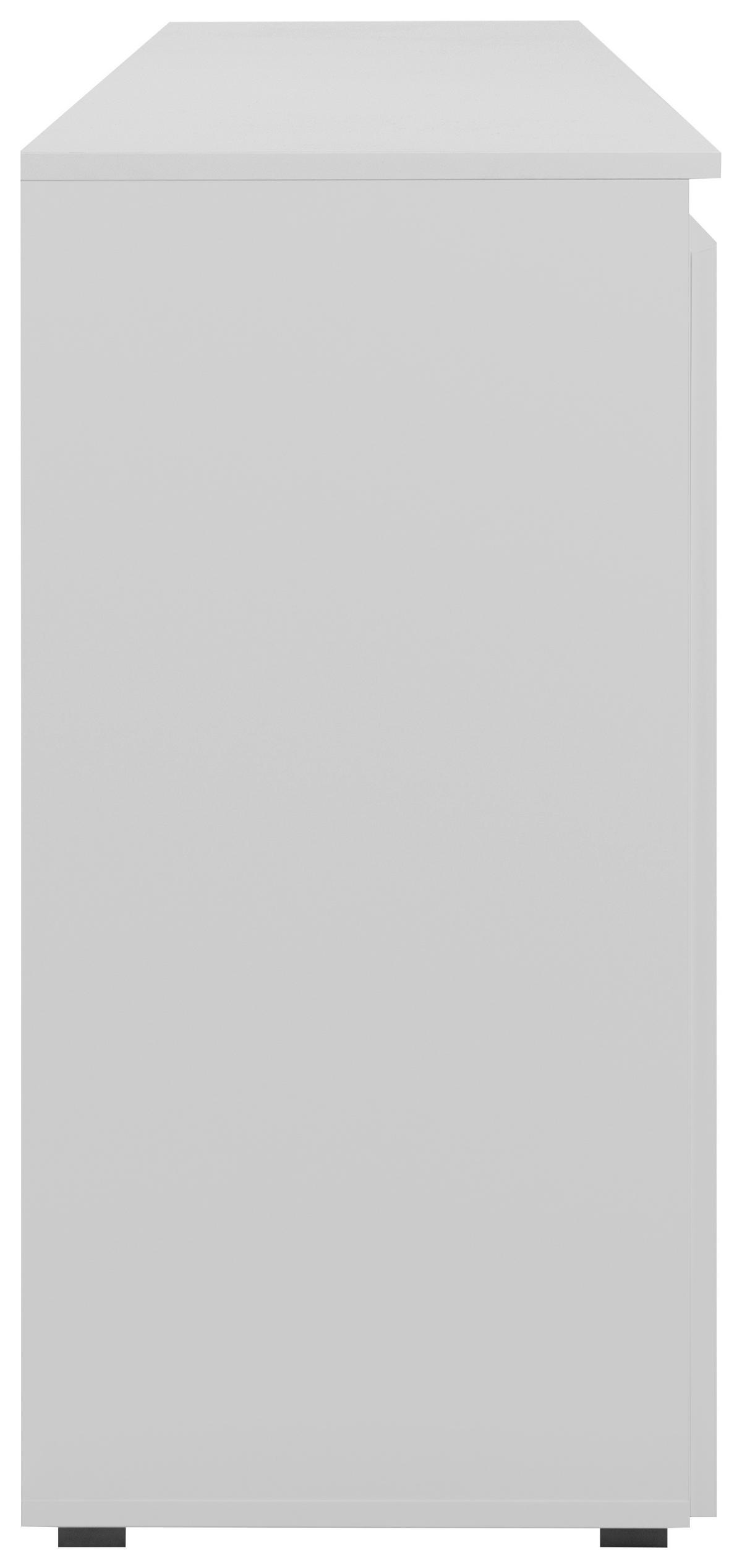 Široka Komoda Image 51a, Bela - črna/bela, Design, umetna masa/leseni material (178/80/40cm) - MID.YOU