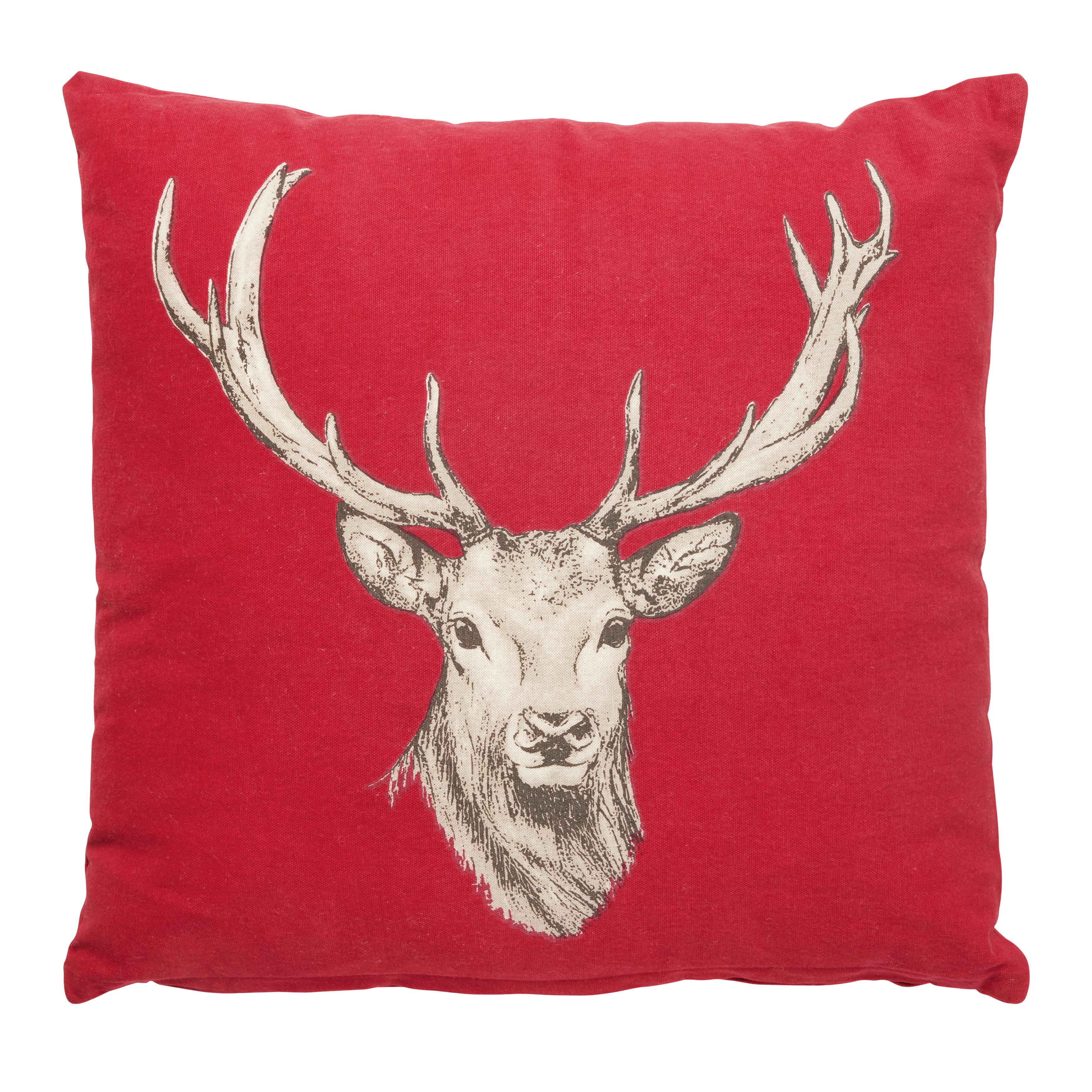 Zierkissen Witti in Rot ca. 45x45cm - Rot, Modern (45/45cm) - Modern Living