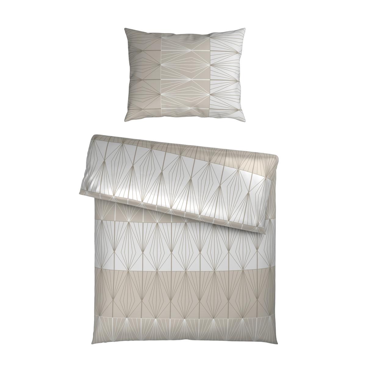 Ágyneműhuzat-garnitúra Pamutszatén Dubai - gyöngyház, textil (140/200cm) - Mömax