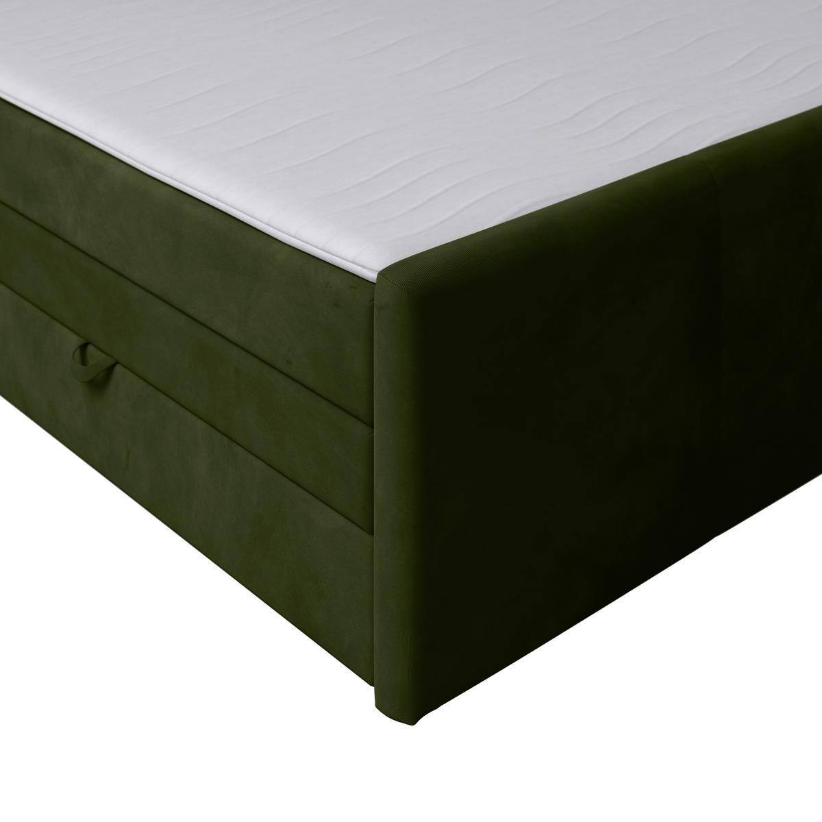 Boxspringbett Bologna ca. 180x200 cm Grün - Grün, MODERN, Holz/Kunststoff (180/200cm) - MID.YOU