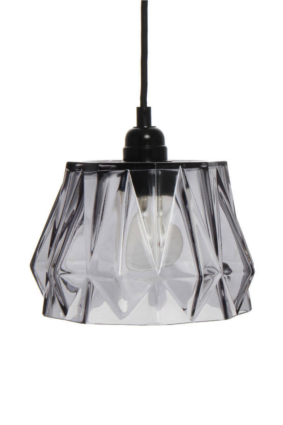 Hängeleuchte Hängelampe Aurea - Grau, Trend, Glas (19/19/19cm) - Kayoom