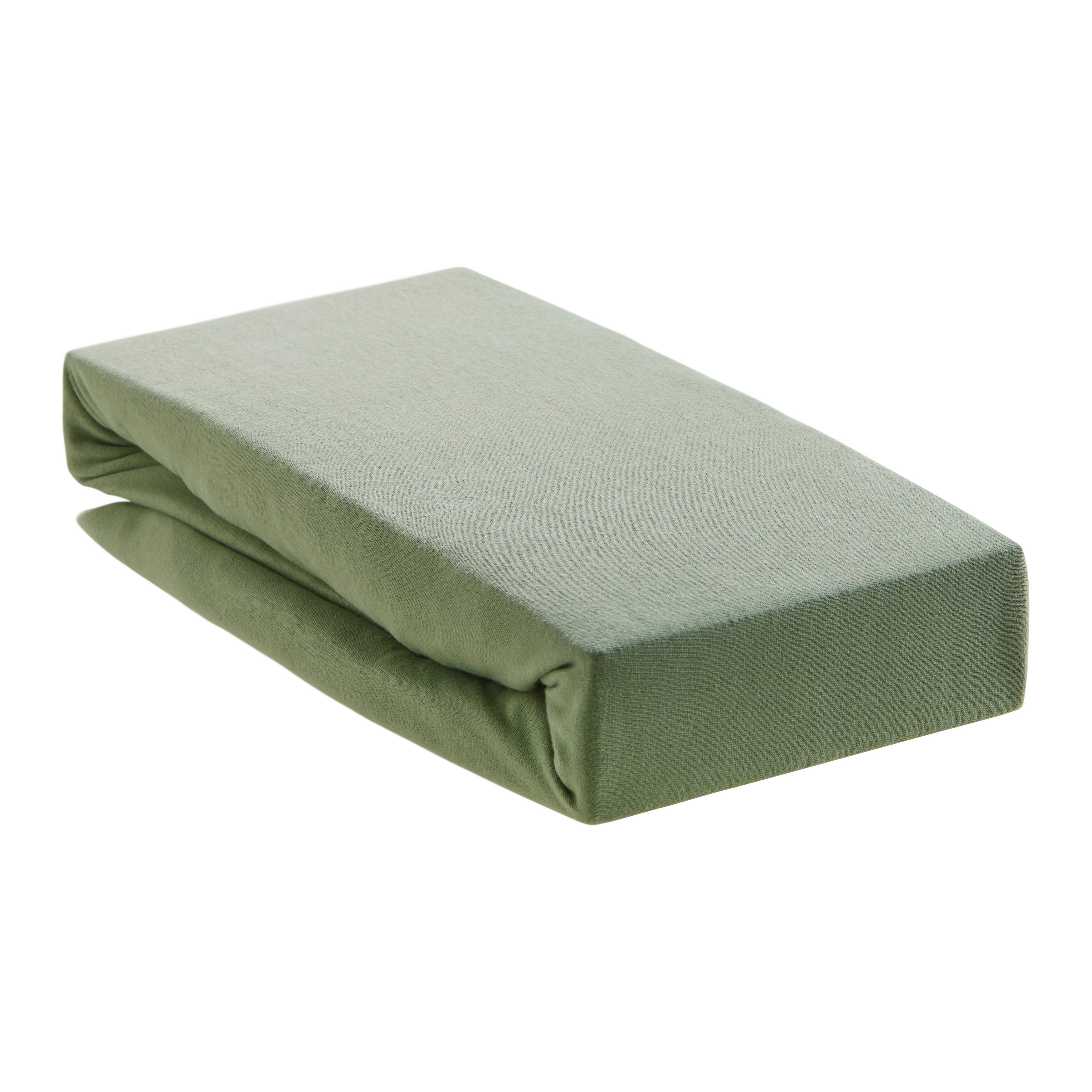 Fixleintuch Basic in Salbeigrün ca. 180x200cm - Salbeigrün, Textil (180/200cm) - Modern Living