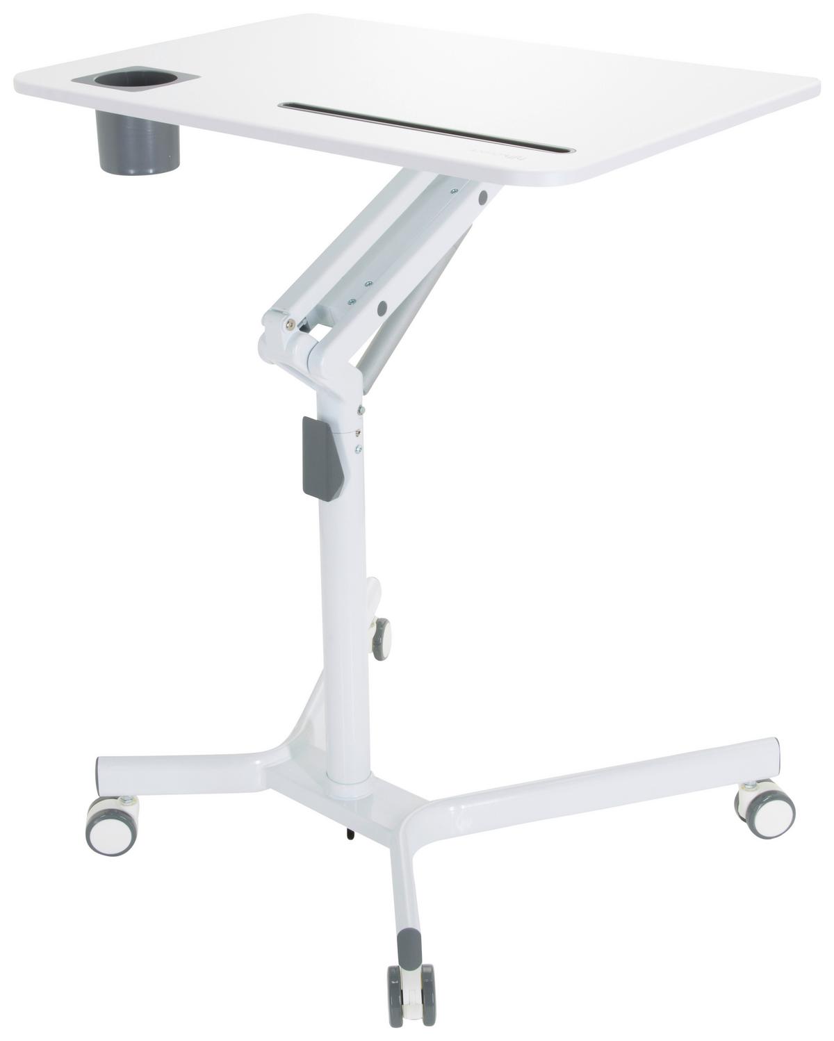 Dvižna Miza Stand Vm.su I, Bela - bela, Basics, kovina/umetna masa (77/73-105/57cm) - MID.YOU
