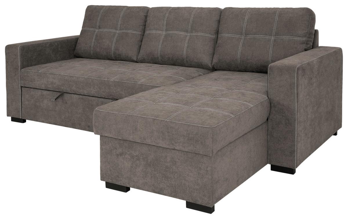 Canapea modulară TURIN - taupe, Design, plastic/lemn (239/87/160cm) - Modern Living