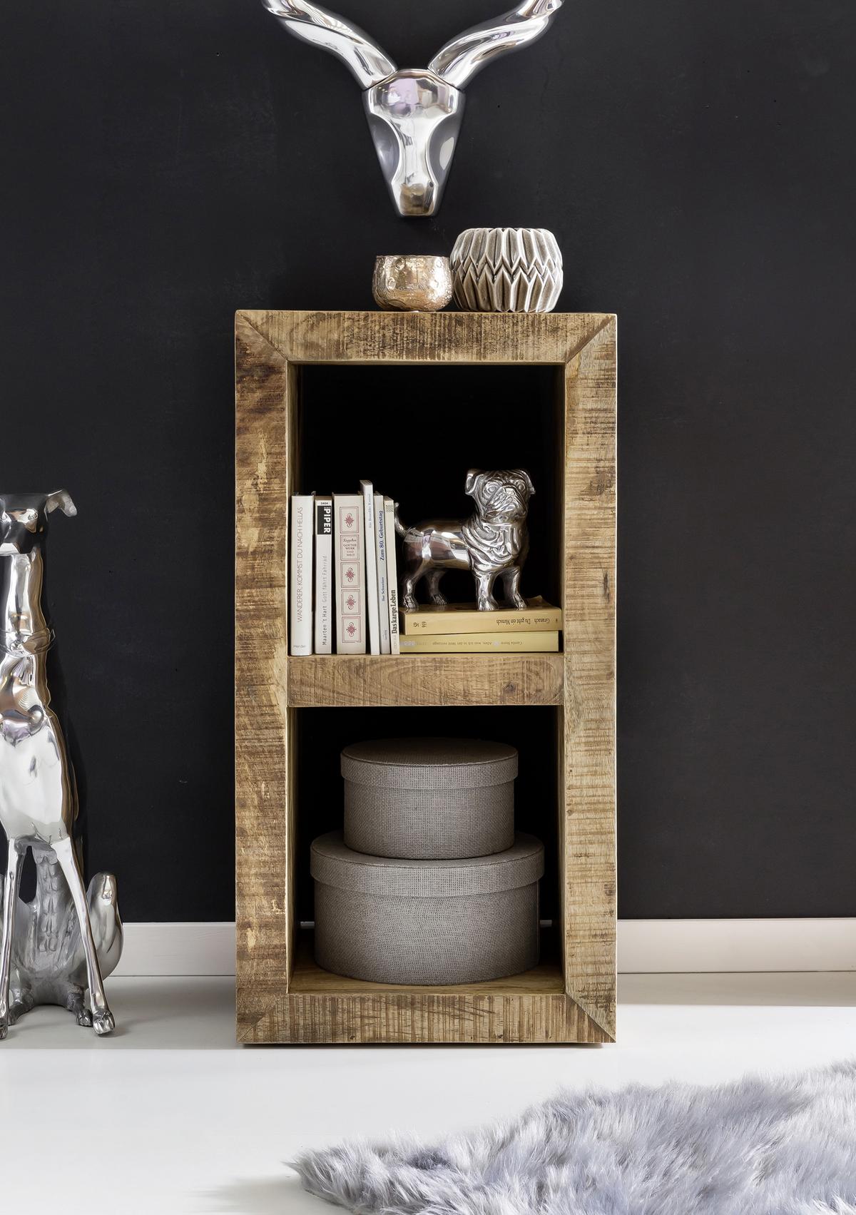 Regal Rustica - rjava, Design, les (45/90/35cm) - MID.YOU