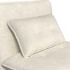 BÄDDFÅTÖLJ LUNA - vit/svart, Modern, metall/textil (92/86/80cm) - Bessagi Home