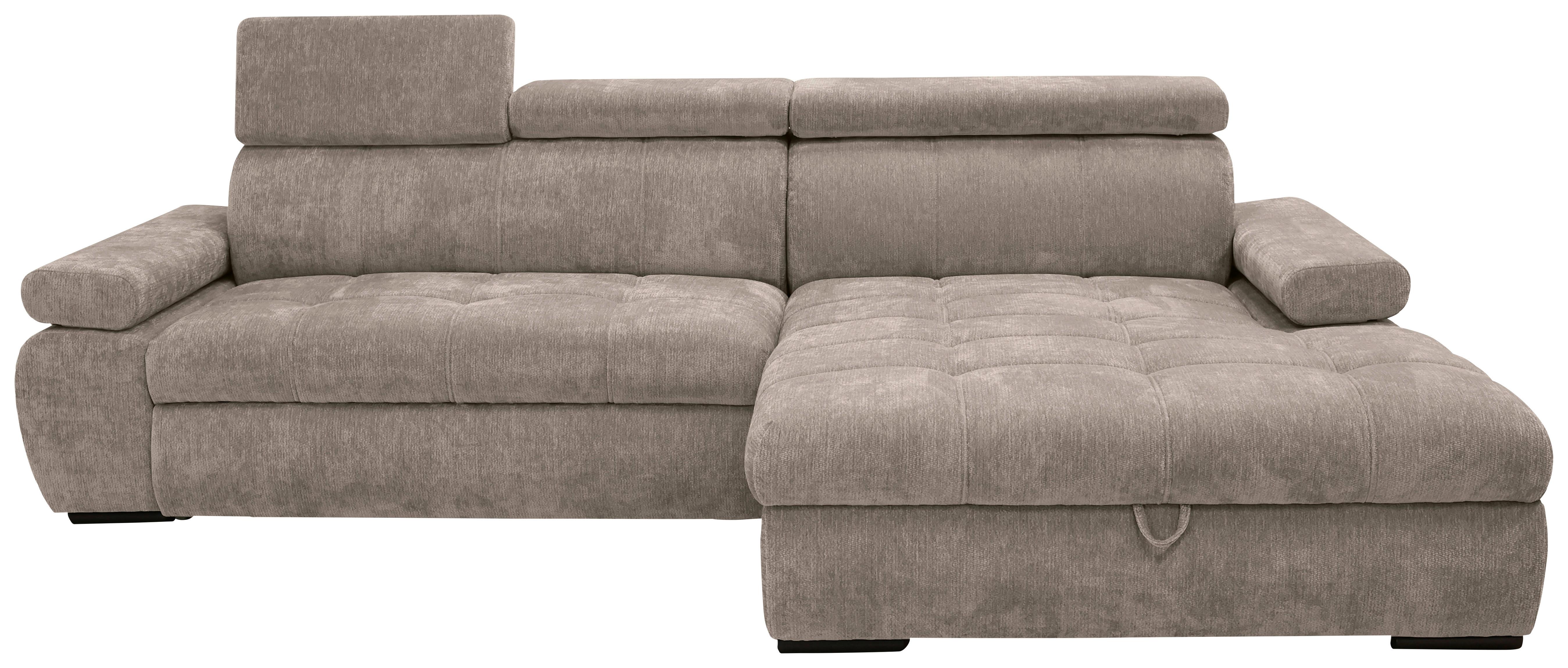 Kutna Garnitura Vegas - crna/taupe, Design, drvo/tekstil (294/173cm) - Modern Living