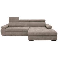 Kutna Garnitura Vegas - crna/taupe, Design, drvo/tekstil (294/173cm) - Modern Living