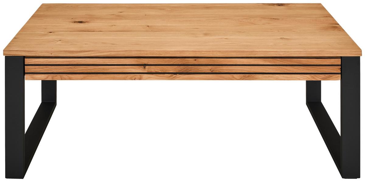 STOLIK KAWOWY PRADZIAD - kolor naturalny/czarny, Design, metal/drewno (115/60/42cm) - MID.YOU