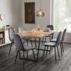 STUHL in Grau "Ida" - Schwarz/Grau, MODERN, Holz/Textil (44/89/41,5cm) - Bessagi Home