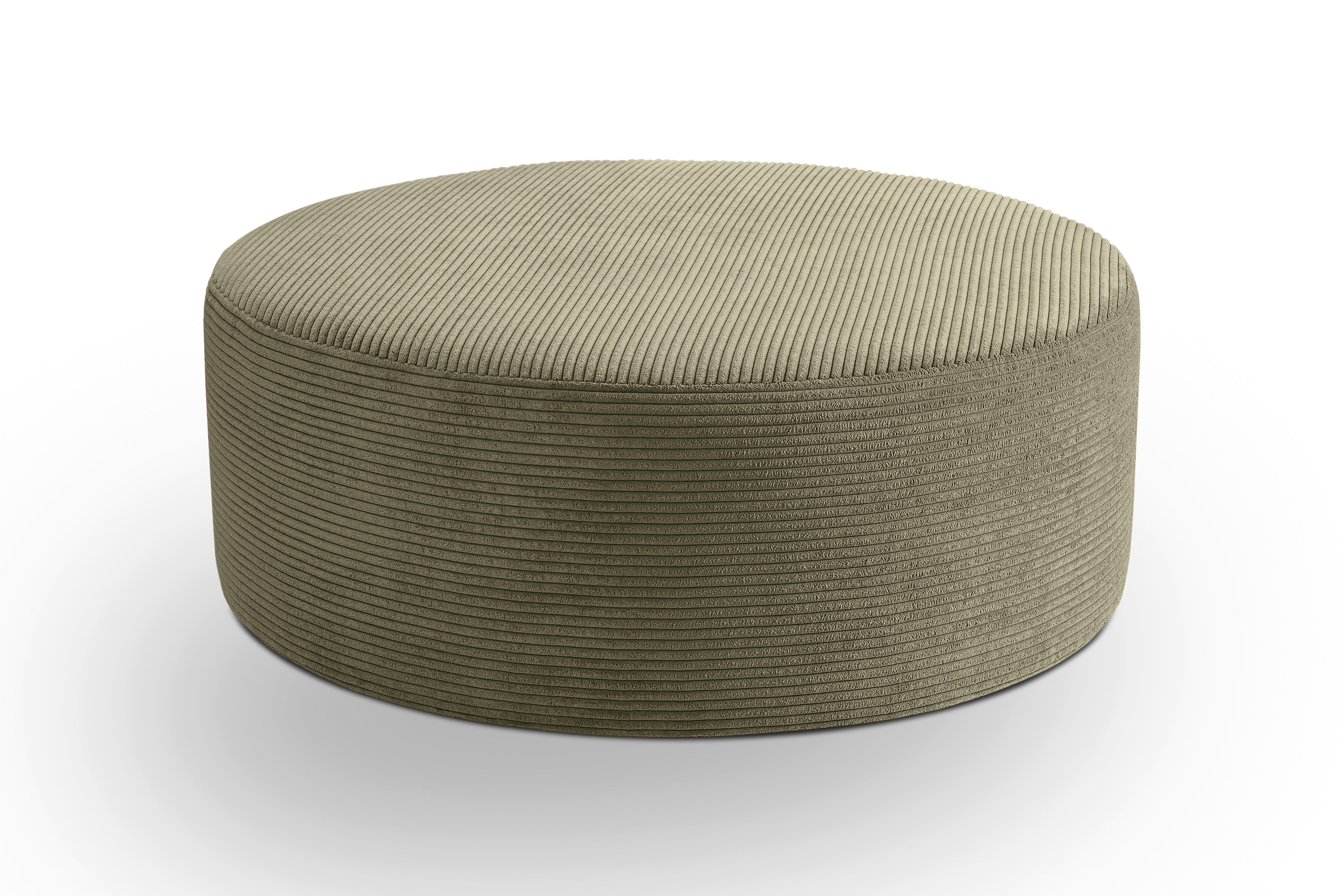 Hocker Kolo Khaki - Khaki/Schwarz, Basics, Kunststoff/Textil (103/39/103cm) - MID.YOU