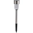 Solarleuchte Carlo max. 0,06 Watt - Edelstahlfarben, Kunststoff/Metall (29,5cm) - Mömax modern living Solarleuchte Carlo max. 0,06 Watt - Edelstahlfarben, Kunststoff/Metall (29,5cm) - Mömax modern living