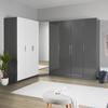 DÖRR UNIT -BASED- - aluminiumfärg, Modern, trämaterial/glas (45,4/202,6/1,8cm) - Based