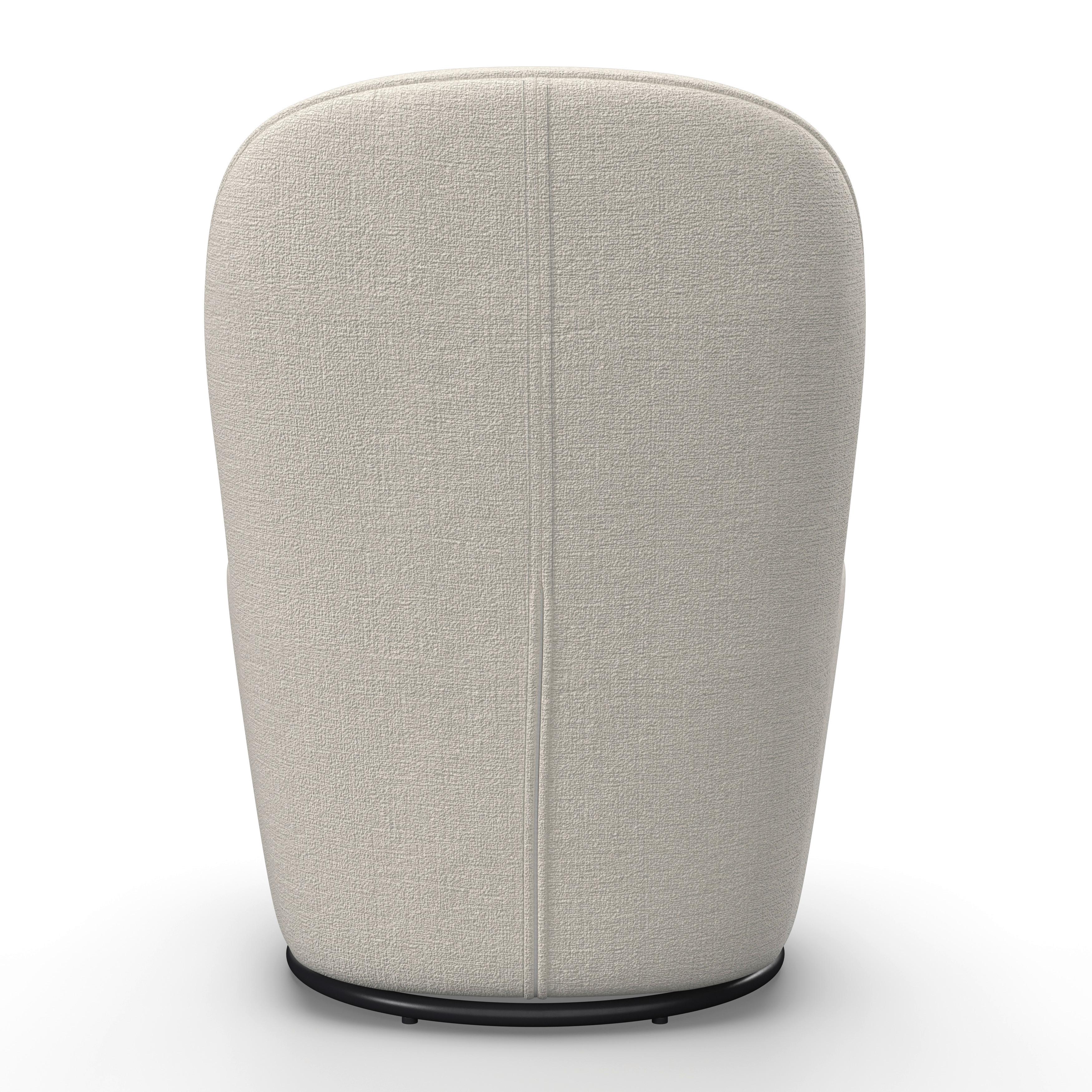 STOL MED ARMSTÖD VITTORE - beige/cremefärgad, Modern, metall/trä (56/83,5/62cm) - Bessagi Home