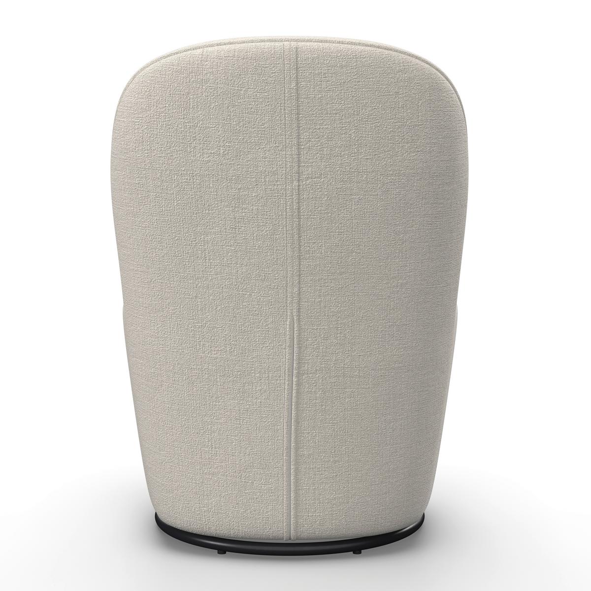 Stuhl Vittore Creme Chenille Gepolstert - Beige/Creme, MODERN, Holz/Textil (56/83,5/62cm) - Bessagi Home