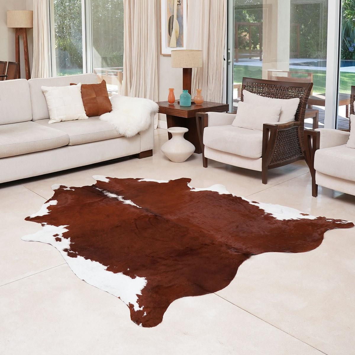 FUTRO BYDLĘCE CORDOBA - brązowy, Natur, futro (165/235cm) - Linea Natura