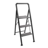 Klapptrittleiter 130171 - Schwarz, Basics, Metall (62/108/42.5cm) - Spirella