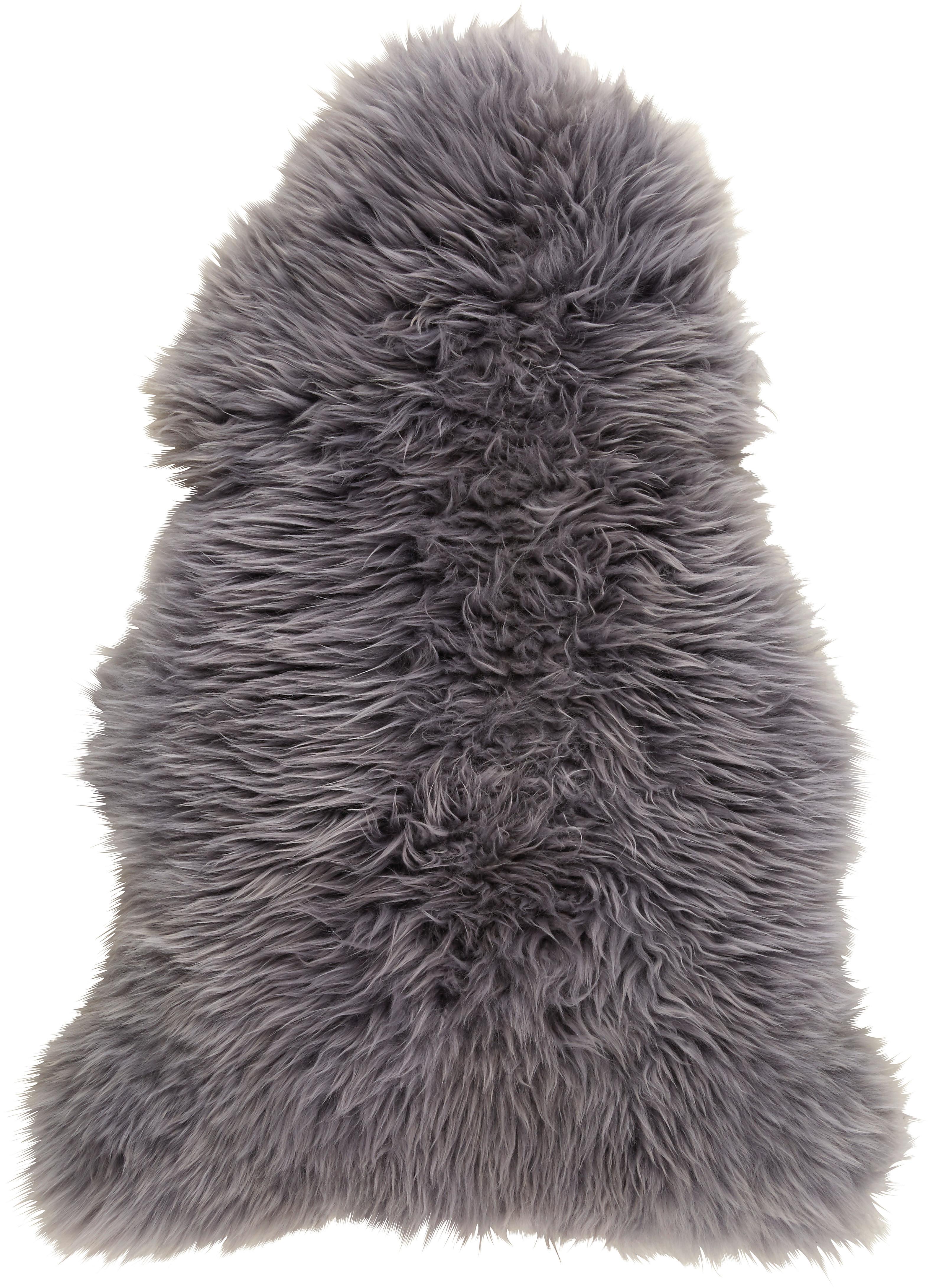 Schaffell Jenny Grau 90x60cm - Grau, Fell (60/90-105cm) - Modern Living