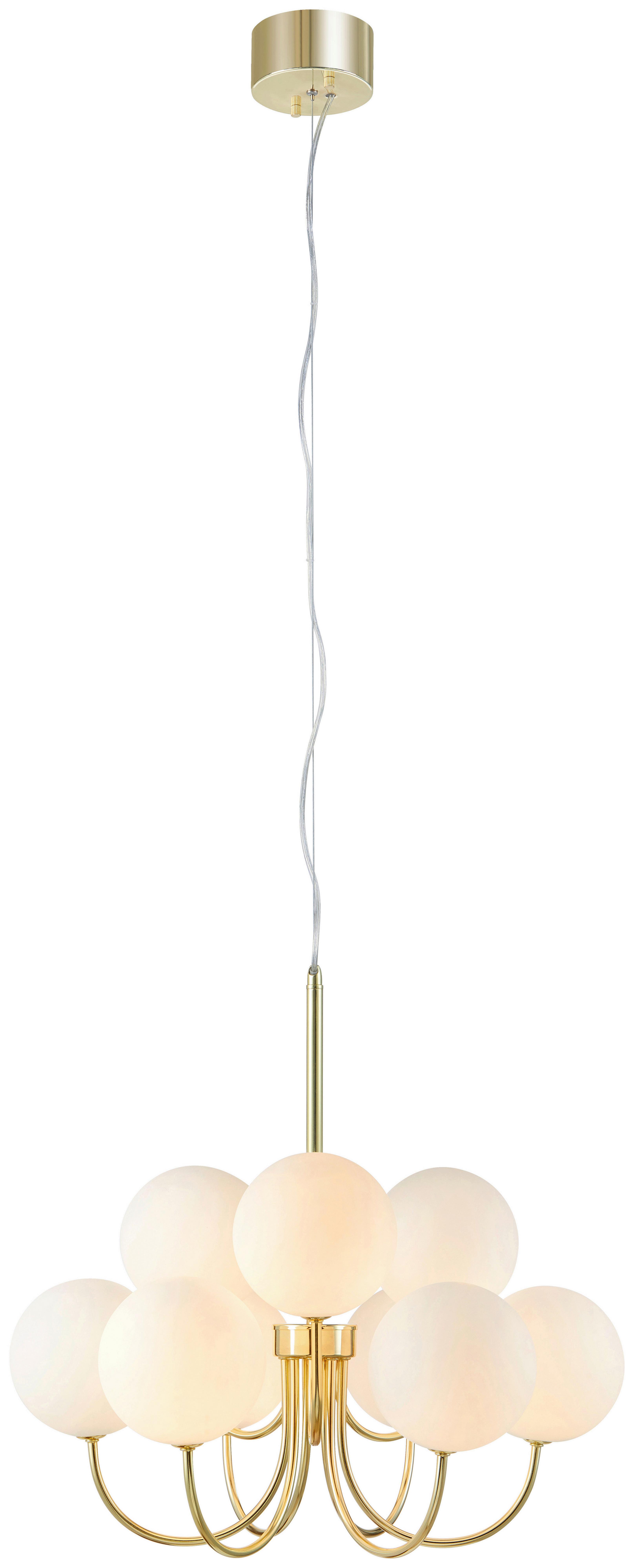 Hängeleuchte Bianco max. 20 Watt - Goldfarben/Weiß, Basics (57/57/54cm) - Markslöjd