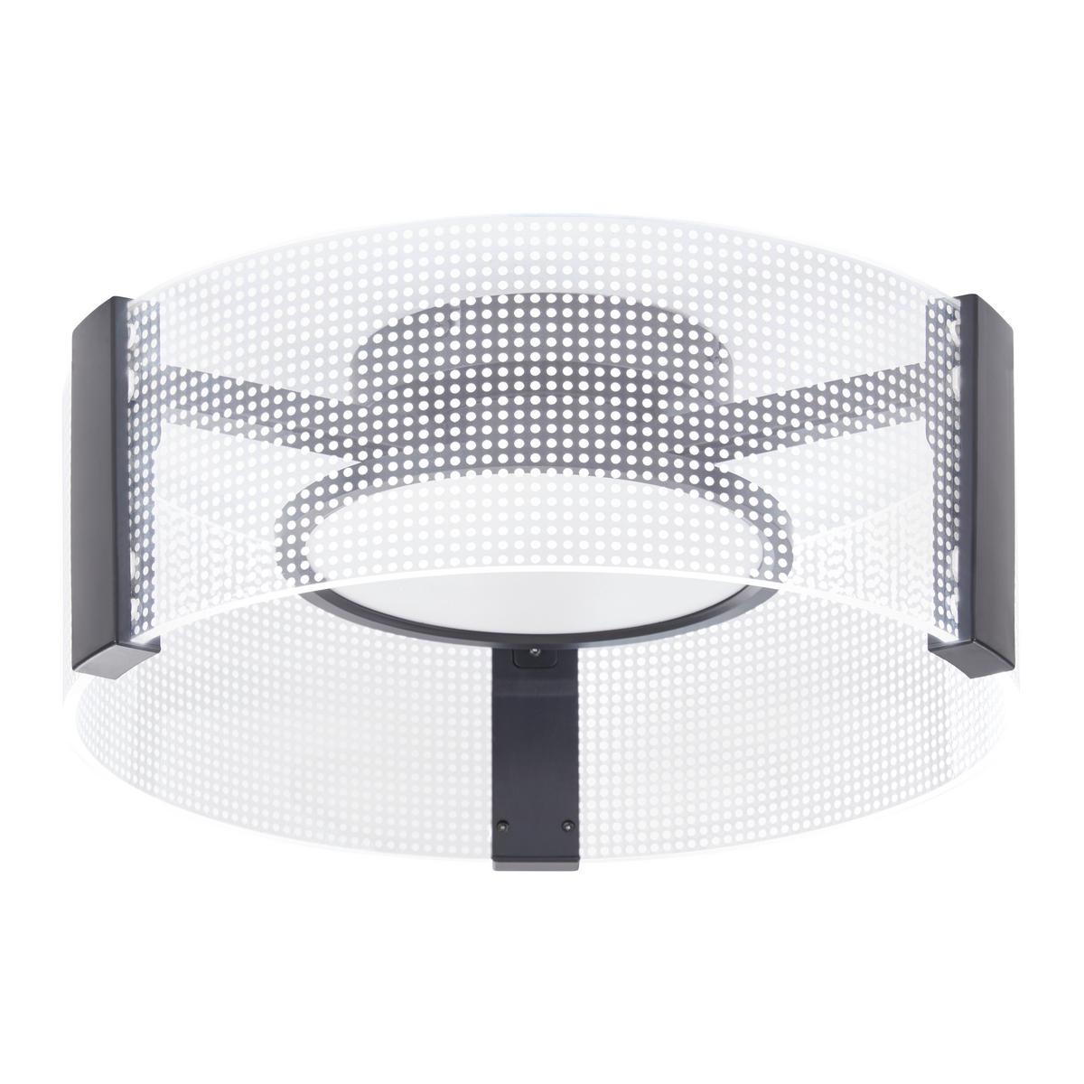 LAMPA SUFITOWA LED MARGE - czarny/biały, Modern, tworzywo sztuczne/metal (40/16,5cm) - Bessagi Home