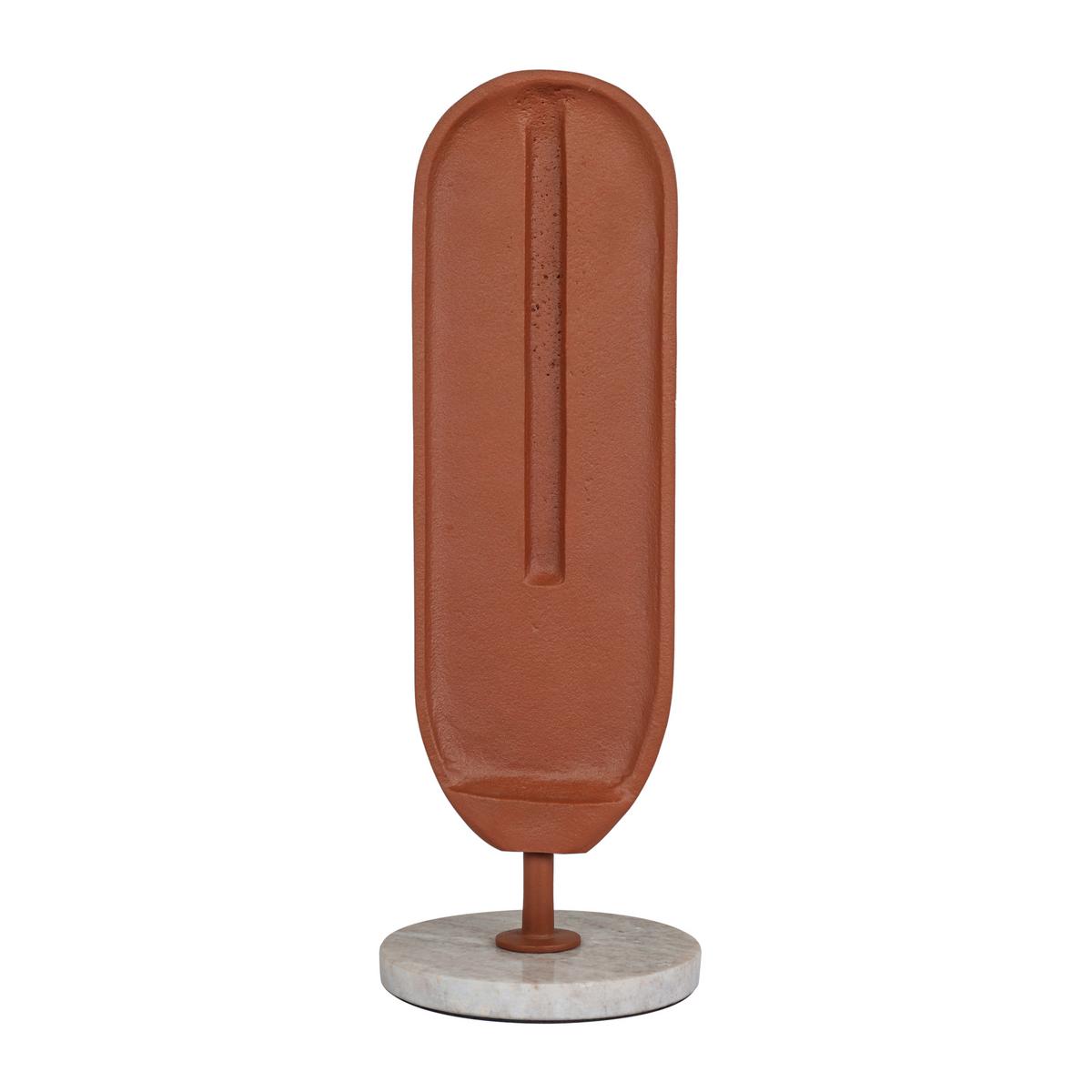Skulptur Braun - Braun, Basics, Stein/Metall (13/37/13cm)