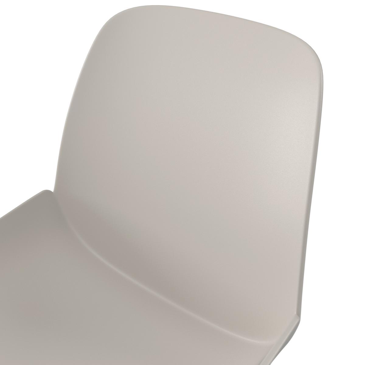 KRZESŁO OGRODOWE JONDAL - jasnoszary, Modern, tworzywo sztuczne/metal (45,5/80,5/57cm) - Ambia Garden