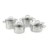 Kochtopfset Silit Extra Cook Mini Edelstahlfarben, 4-teilig - Edelstahlfarben, KONVENTIONELL, Metall (21,5/23,8/37,4cm) - Silit