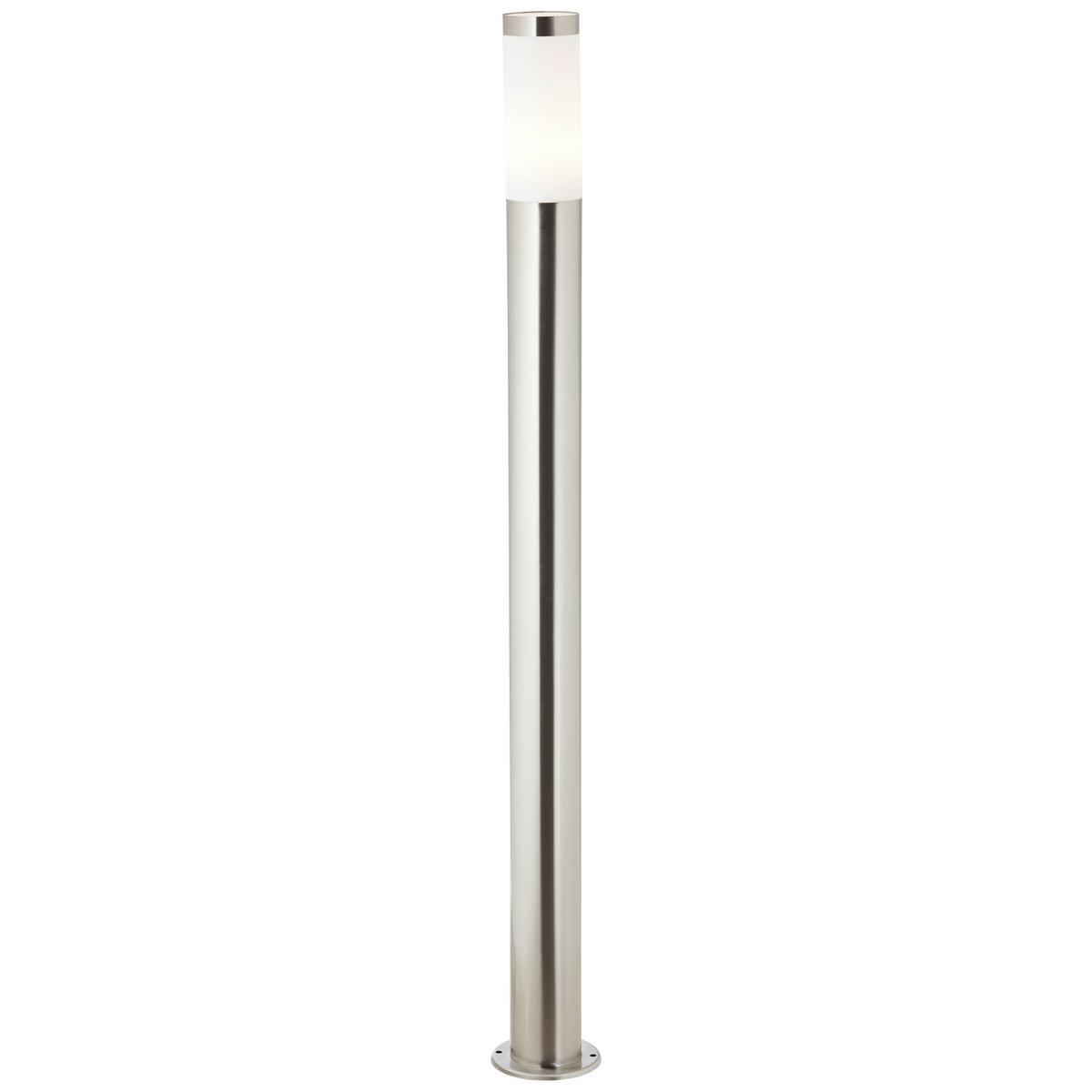 Außenstehleuchte Chorus Edelstahlfarben max. 40 Watt - Edelstahlfarben, KONVENTIONELL, Textil/Metall (7,5/81cm) - Brilliant