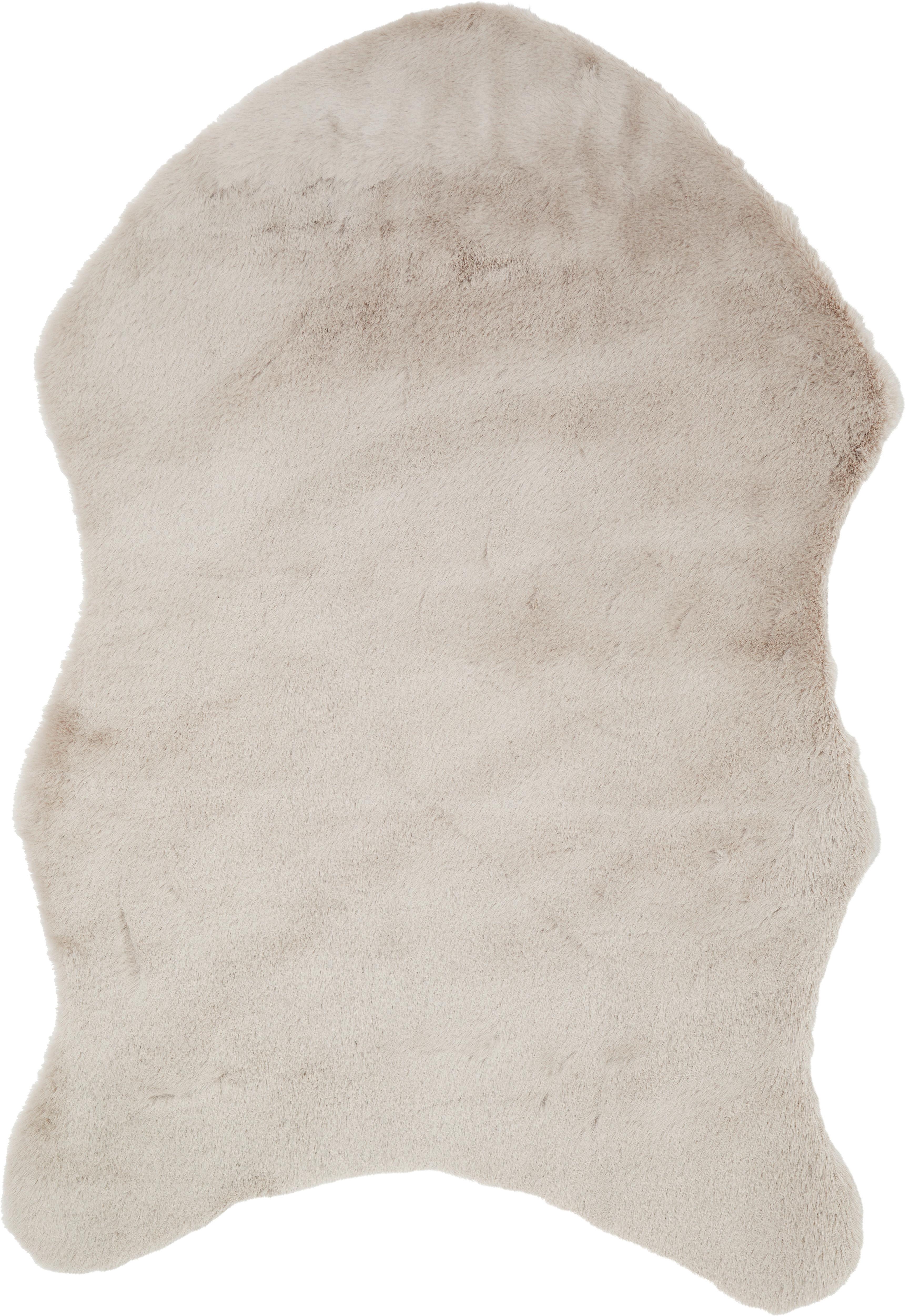 Műszőrme Susi - ezüstszínű/taupe, Romantik / Landhaus, textil (90/60cm) - Modern Living