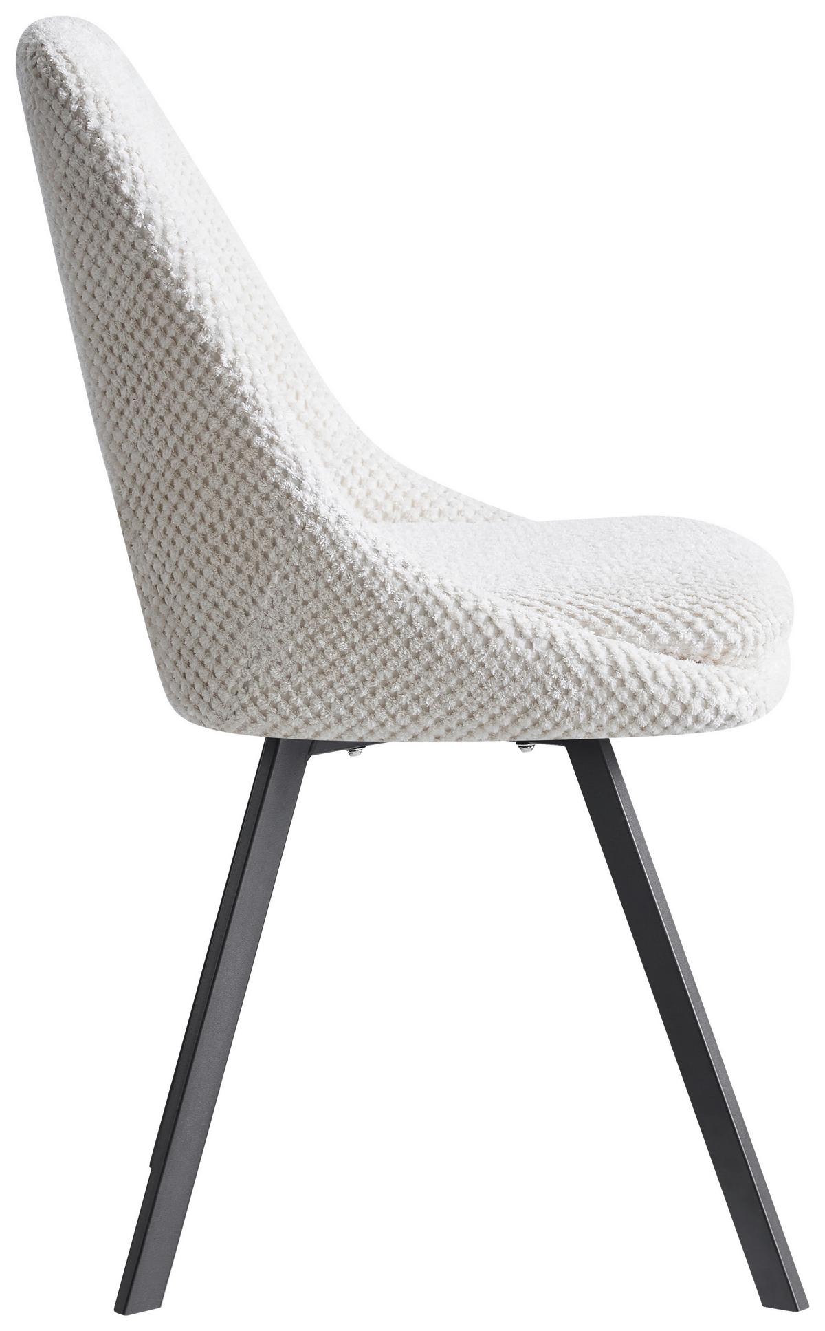 KRZESŁO FLAVIO  -EXKLUSIV- - beżowy/czarny, Design, metal/tkanina (48/85/56cm) - Carryhome