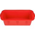 Kastenform Silke in Rot aus Silikon - Rot, Kunststoff (25,5/12,7/7,7cm) - MÖMAX modern living