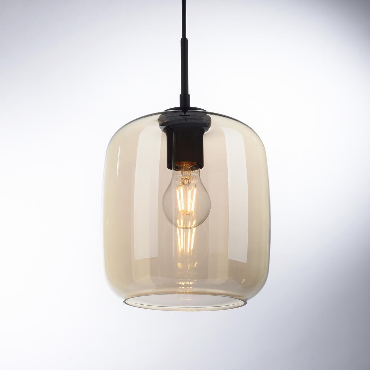 Hängeleuchte Shitake Schwarz max. 10 Watt - Schwarz, Design, Kunststoff/Metall (19/19/150cm) - Paul Neuhaus