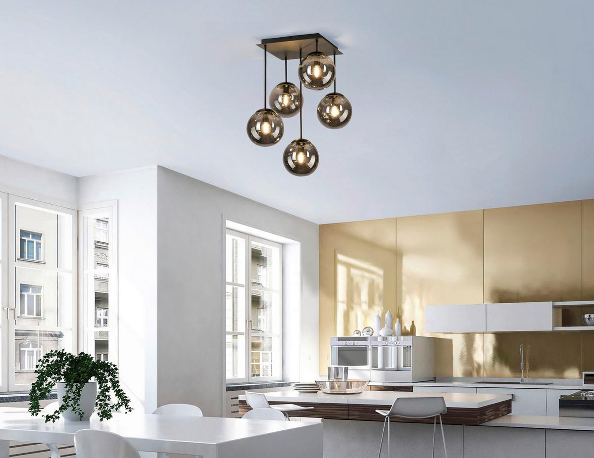 LAMPA SUFITOWA 14602-18 BIG WIDOW - czarny, Basics, tworzywo sztuczne/metal (39/39/58,5cm)