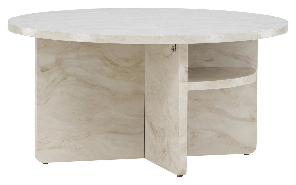 Couchtisch Ålesund ca. 85x85x42 cm Beige - Beige, Design, Holzwerkstoff (85/85/42cm) - Livetastic