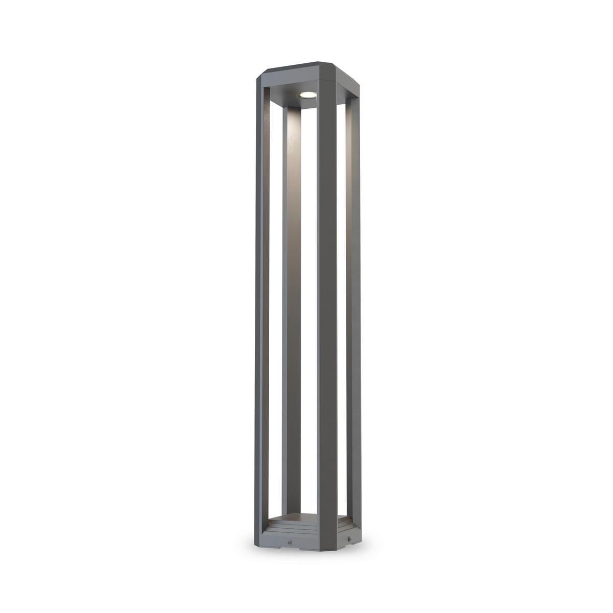 Wegeleuchte Royal Mile Grau max. 13 Watt - Grau, Trend, Metall (15,1/15,1/80cm) - MAYTONI