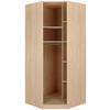 Kutni Ormar Za Odjeću Unit - boje hrasta, Moderno, drvni materijal (91,1/210/91,1cm) - Based
