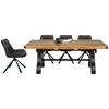 MATBORD INDUSTRIAL - svart/naturfärgad, Lifestyle, metall/trä (200/90/76cm) - Premium Living