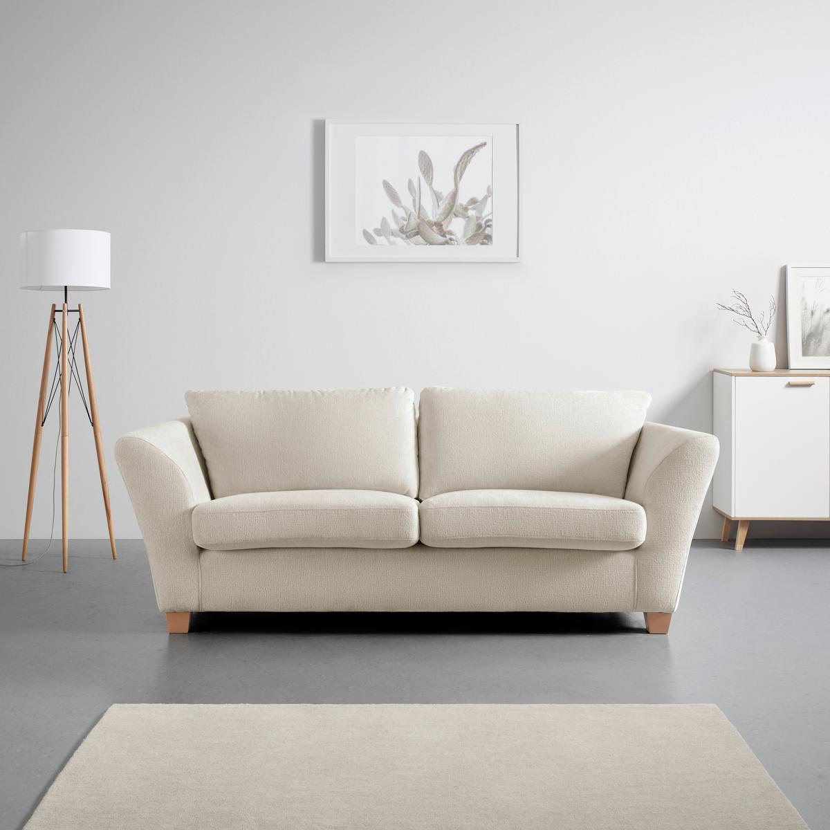 3-Sitzer-Sofa Devado Beige - Beige/Naturfarben, Holz/Textil (216/70-85/95cm) - Mömax
