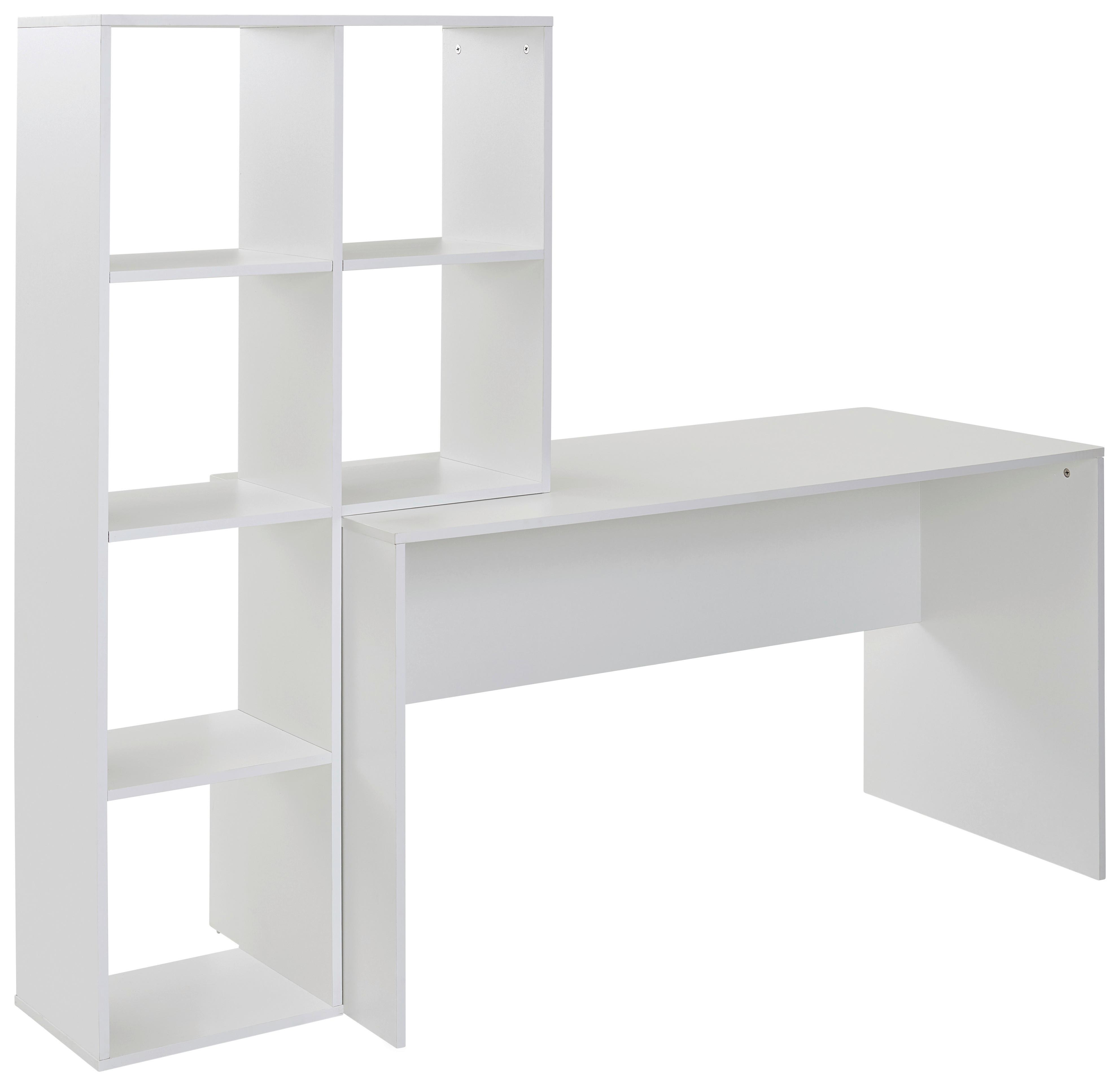 Jugendschreibtisch ca. 170x59x144 cm Weiß - Weiß, MODERN, Holzwerkstoff (170/59/143,5cm) - MID.YOU