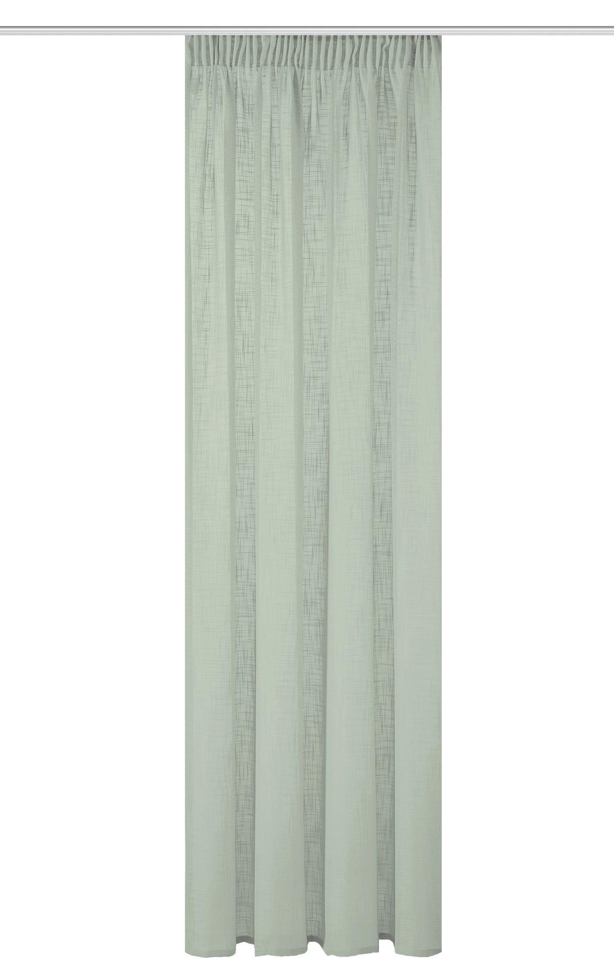 Fertigvorhang Softy Salbeigrün ca. 140x225cm - Salbeigrün, Basics, Textil (140/225cm)