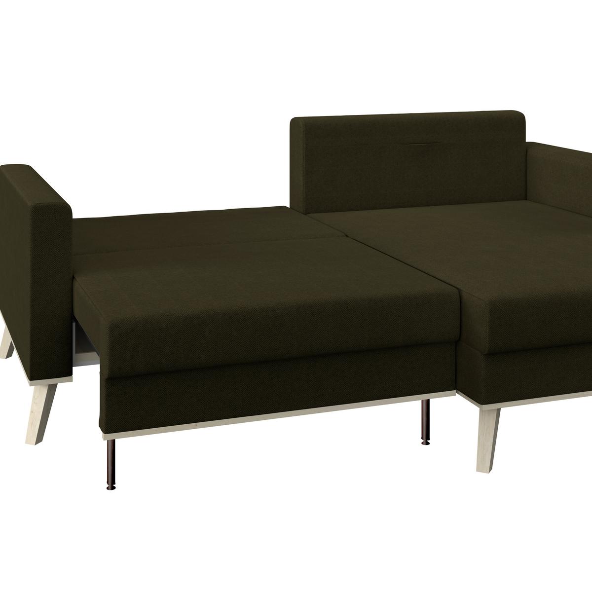 Coltar CARINI - crem/măsliniu, Basics, textil (222/152cm) - Modern Living