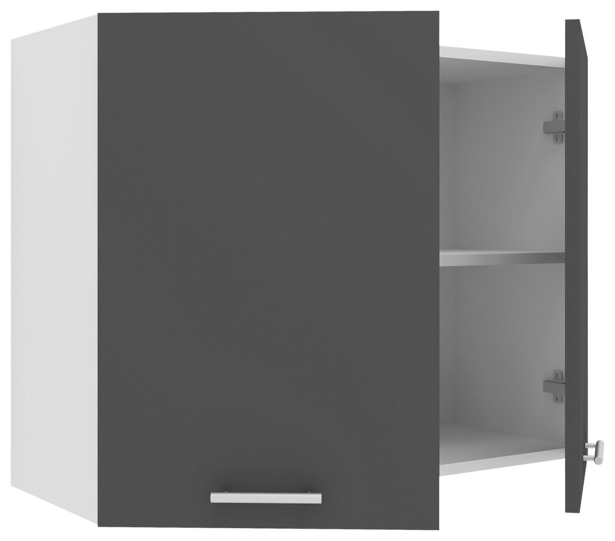 Kuhinjska Zgornja Omarica Esilo, Siva, Bela - bela/barve aluminija, Konvencionalno, kovina/leseni material (80/60/31cm) - MID.YOU