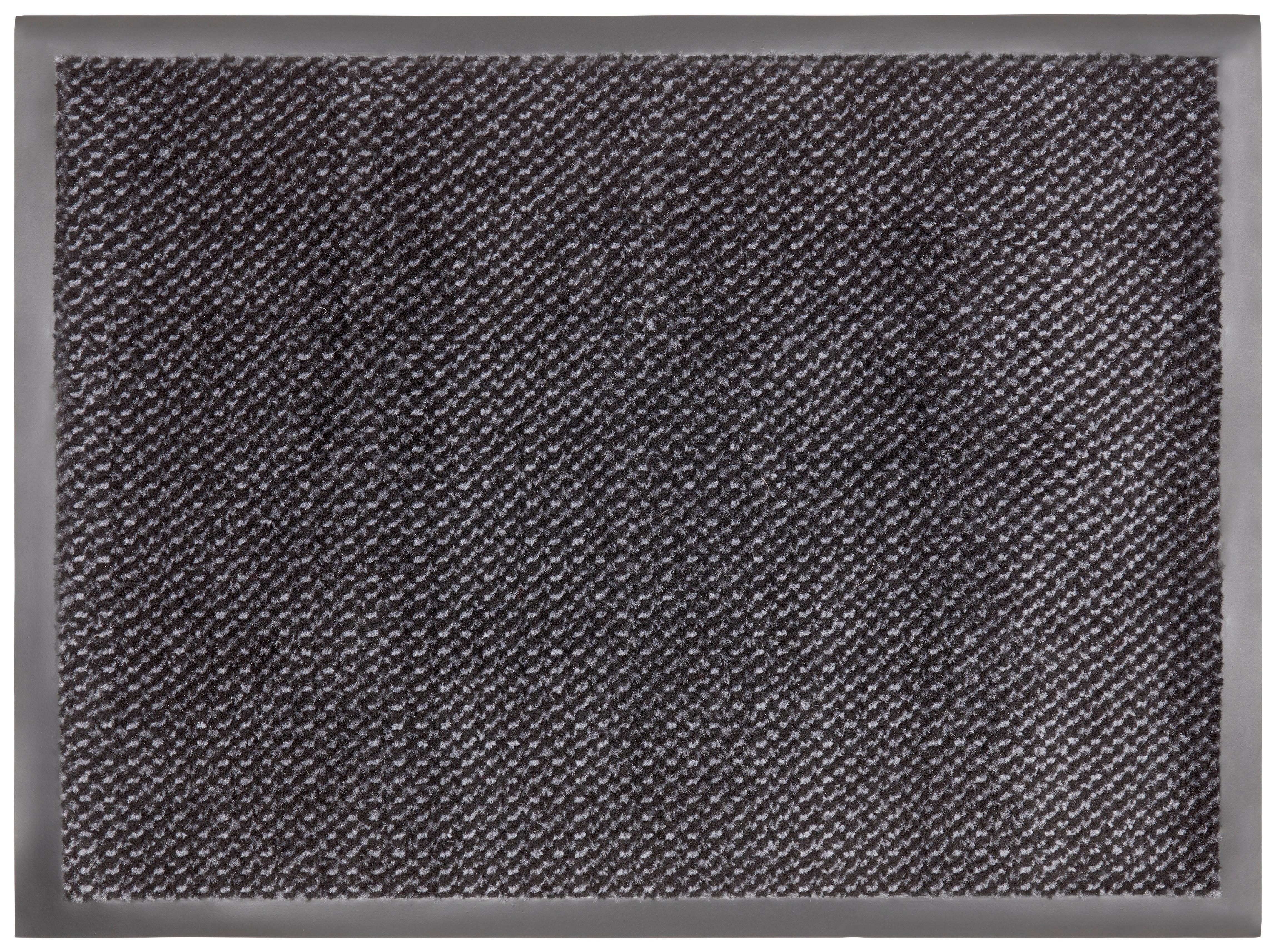 Fussmatte Hamptpons 2 in Grau/Schwarz ca. 60x80cm - Schwarz/Grau, Konventionell, Textil (60/80cm) - Modern Living