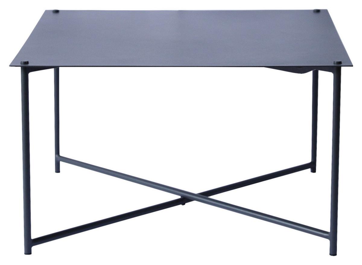 STOLIK KAWOWY BARRY -EXKLUSIV- - antracytowy, Design, metal (70/70/42cm) - Xora