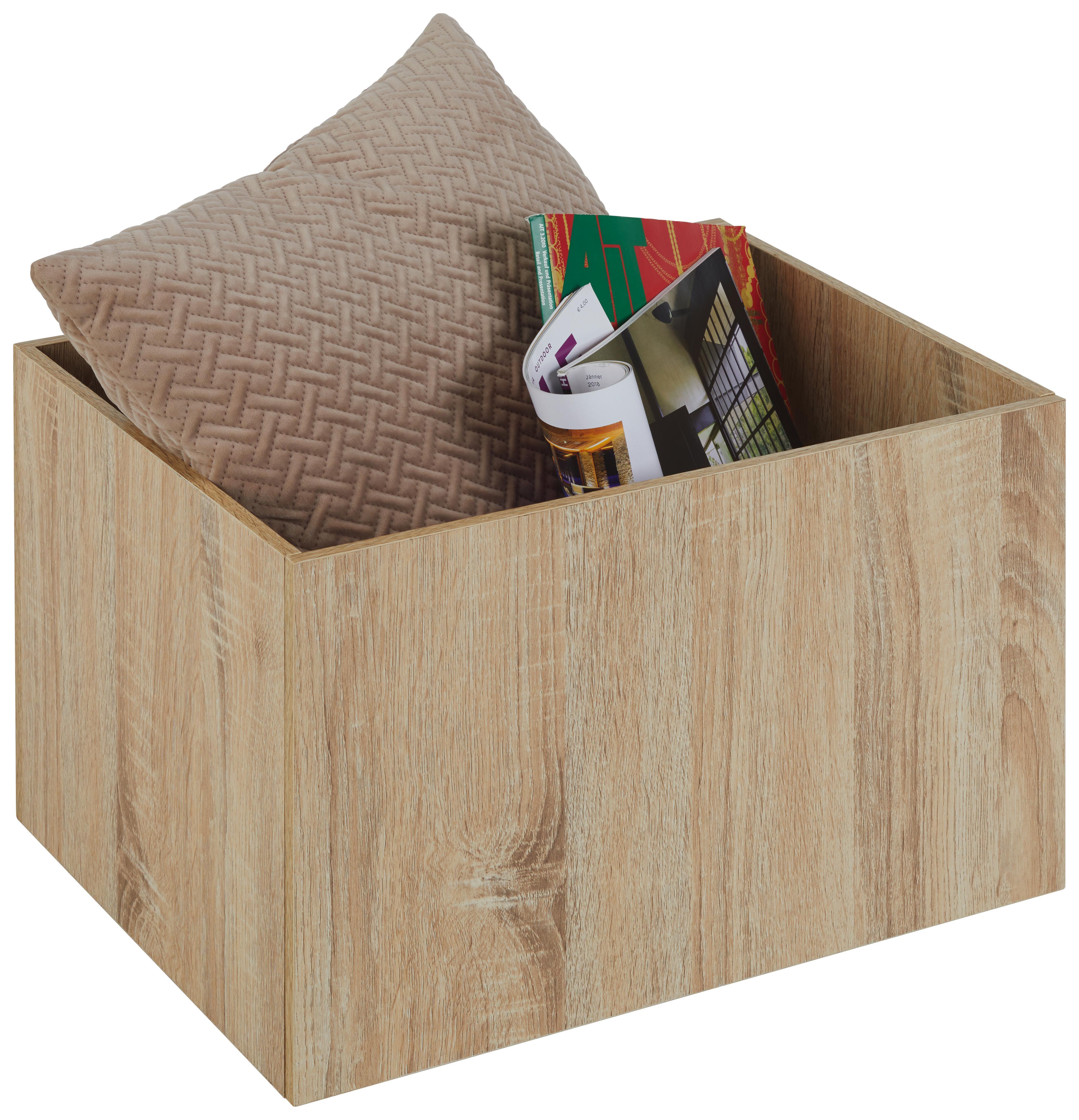 Aufbewahrungsbox Sonoma Eiche - Sonoma Eiche, MODERN, Holzwerkstoff (44/28/33cm) - Modern Living