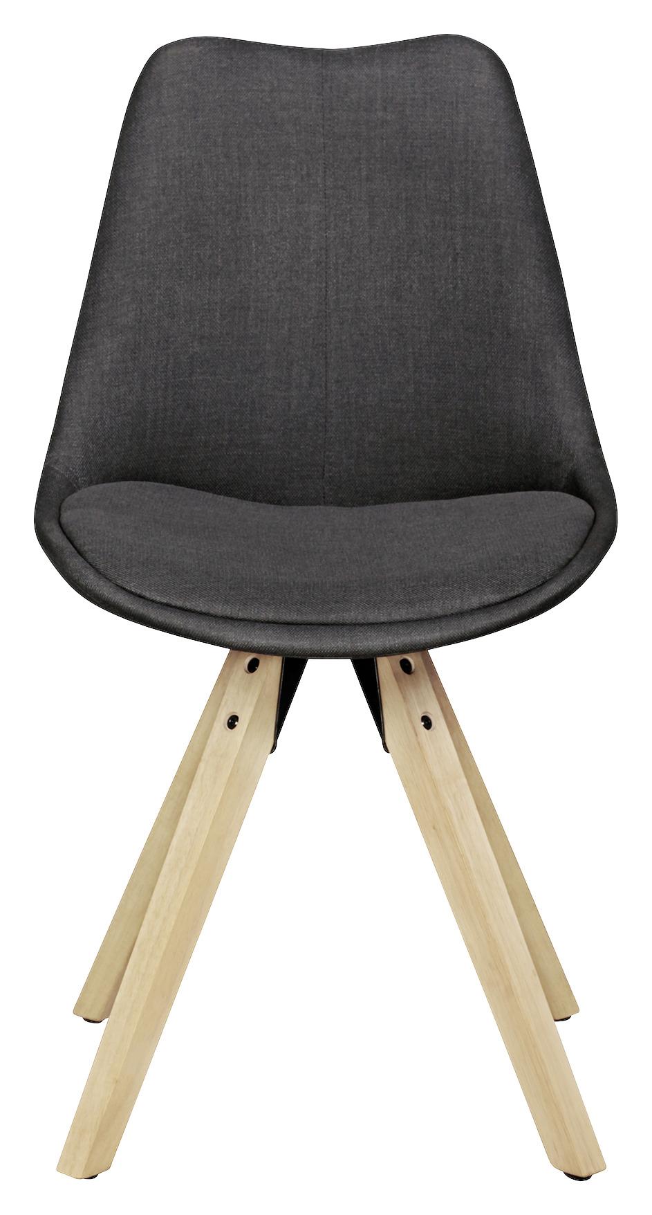 Set Stolov Lima - barve hrasta/antracit, Design, umetna masa/tekstil (48/89/42cm) - MID.YOU