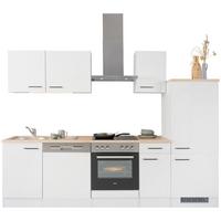 Küchenblock Levi Hellgrau - Hellgrau/Schwarz, MODERN, Holzwerkstoff (270cm) - FlexWell