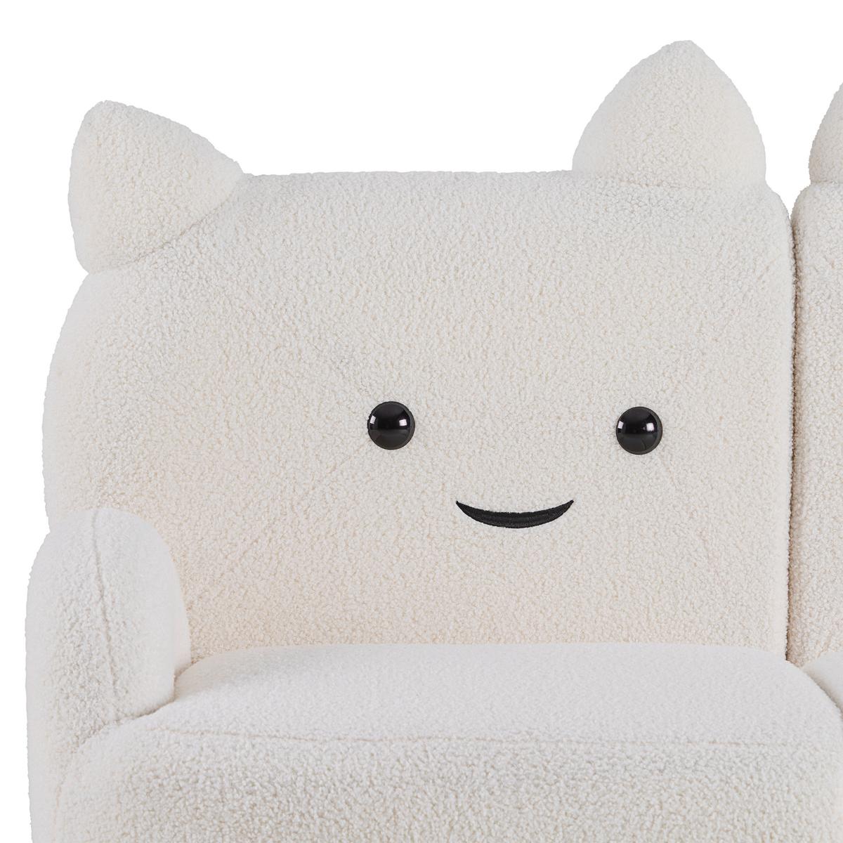 Sofa Kitti - bijela, Romantično / ladanjski, drvo/tekstil (121/78/58cm) - Premium Living