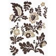 Dekosticker Blumen in Braun/Beige - Beige/Braun, Kunststoff (50/70cm) - MÖMAX modern living